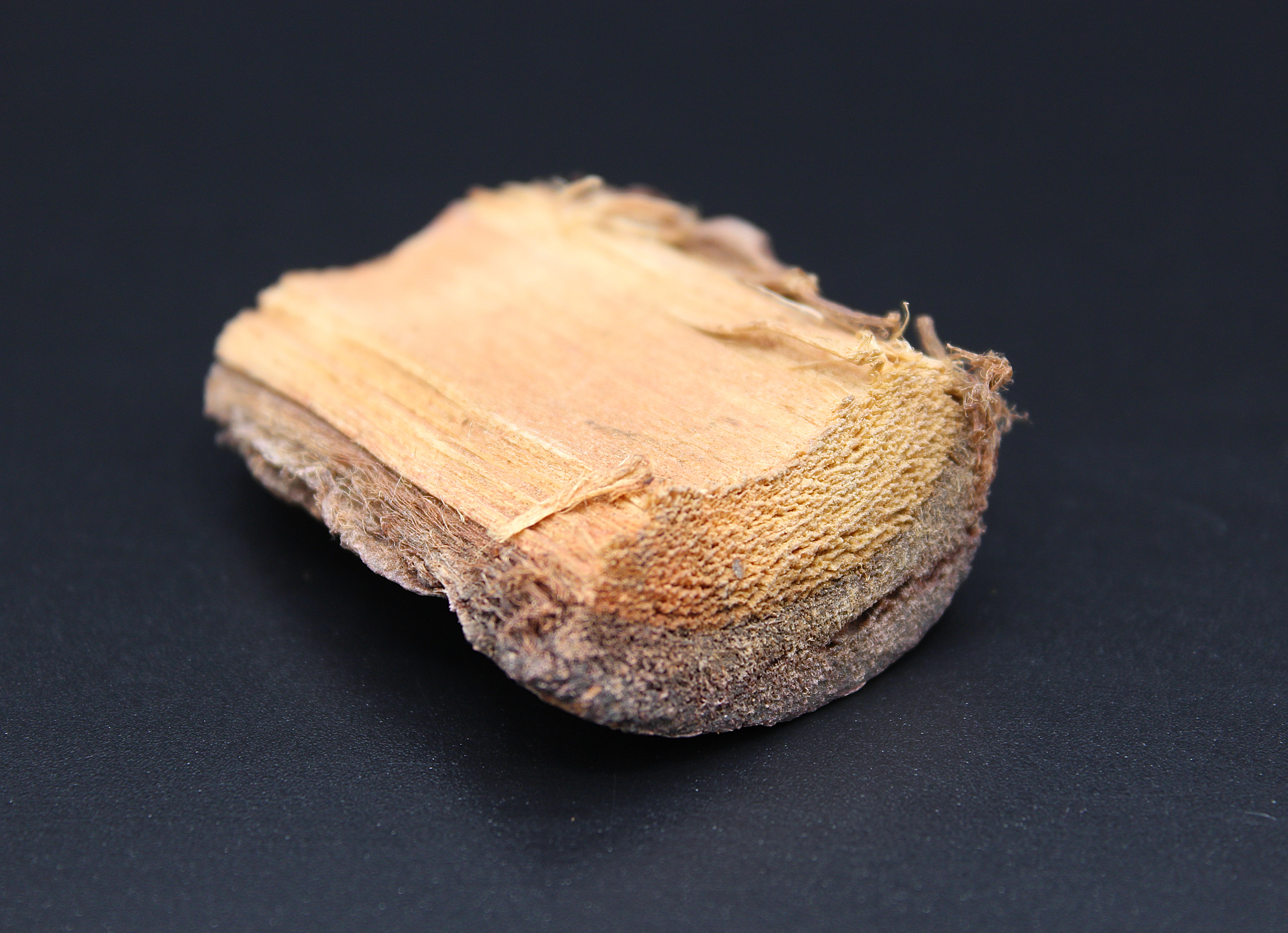 MHRB piece with wooden core attached