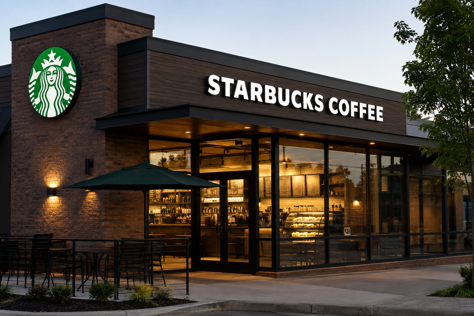 mimosarootusa.com listed contact address mapped to a shared retail plaza beside a Starbucks